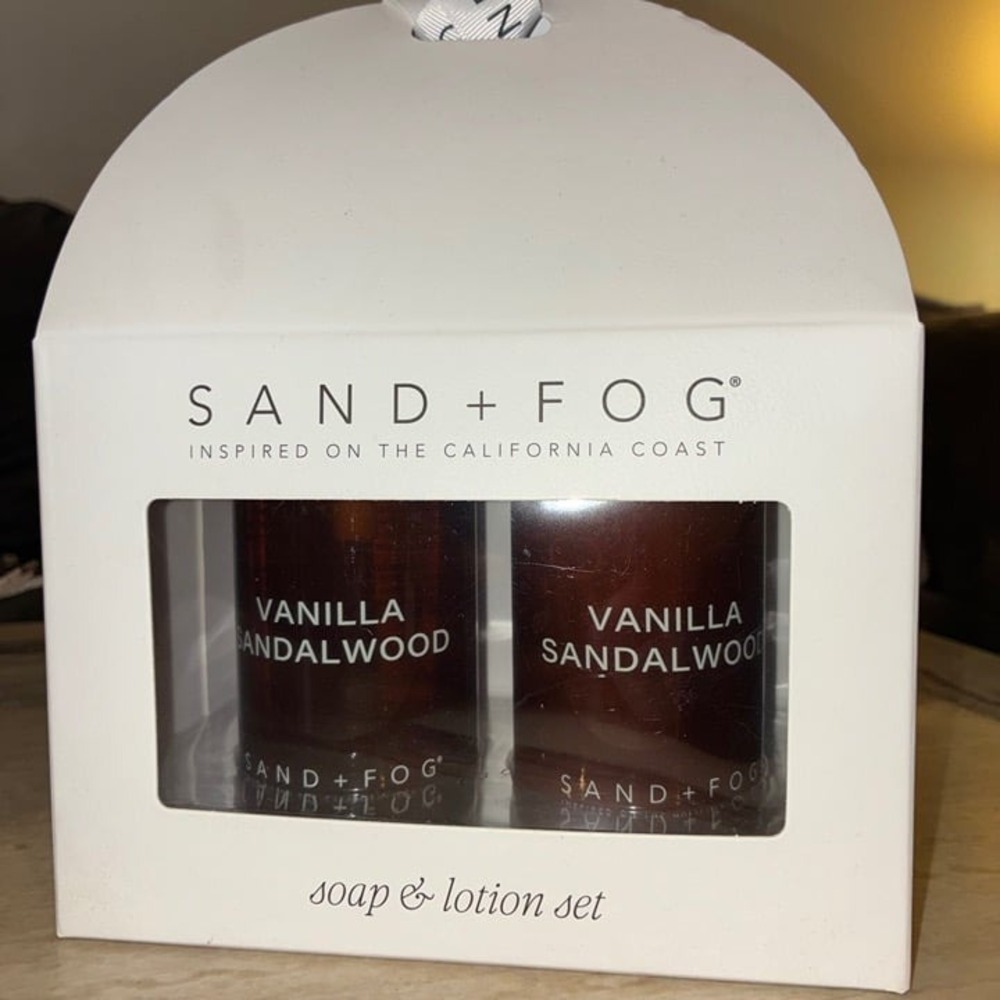 Sand + Fog Vanilla Sandalwood Hand Soap + Lotion Set NIB‎ Coastal Neutral - Picture 2 of 3